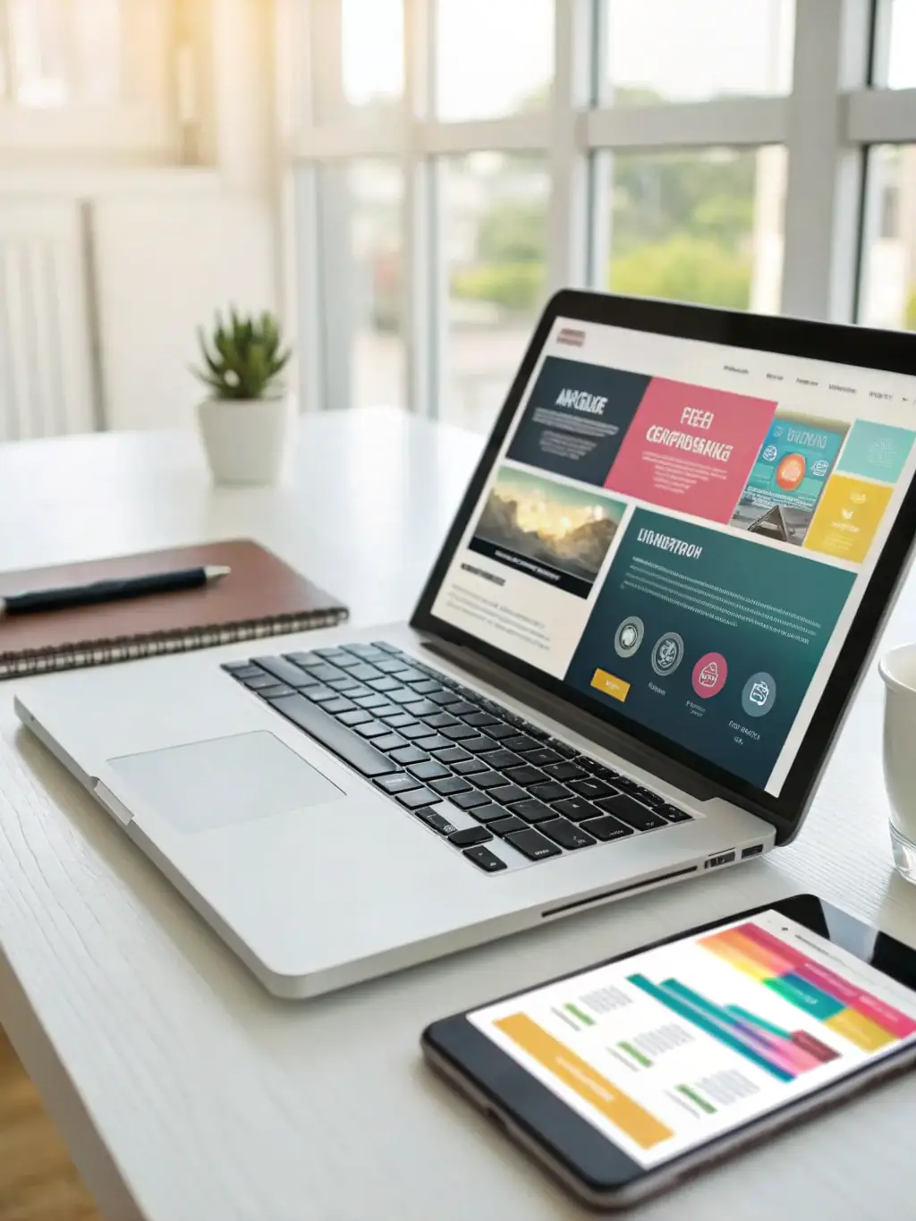 A screenshot of a responsive website adapting to different screen sizes, emphasizing mobile-first design principles.
