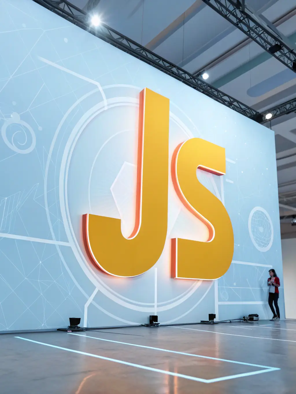 A dynamic JavaScript animation running in a web browser, showcasing interactivity and modern web application capabilities.